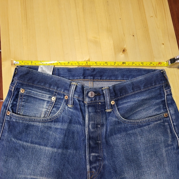 Levi's 501CT Button Fly Tapered Jeans 32x30 (32x27) - Picture 3 of 12